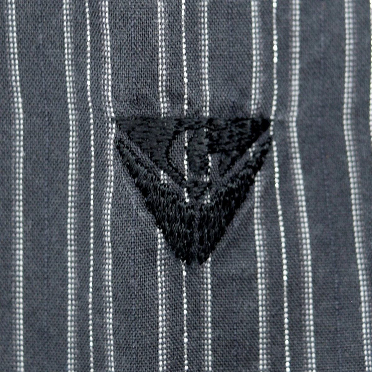 Camisa ajustada Guess Black Label para hombre L M8327500 negra plateada cinta de sombra