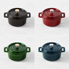 Staub Enameled Cast Iron Mini Cocotte 1/4-Qt. FULL COLOR - NEW