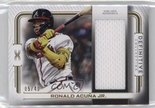 2023 Topps Definitive Collection Jumbo Relic 5/40 Ronald Acuna Jr Acuña i8n