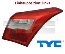 TYC 11-12370-01-2 Heckleuchte links Rücklicht Hecklicht Rückleuchte 