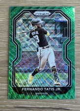 2021 PANINI PRIZM FERNANDO TATIS JR. TIER II GREEN WAVE PRIZM San Diego Padres