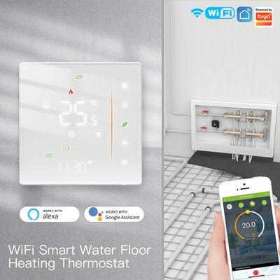 MOES Wifi Water/Electric Floor Heating Thermostat Zigbee Water Gas Boiler Temper