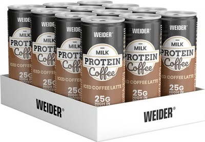 Weider Protein Coffee,12x250 ml Dose (inkl. Pfand), Iced Coffe Latte