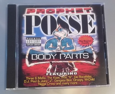 PROPHET POSSE - BODY PARTS CD 1998 MEMPHIS RAP THREE 6 MAFIA KOOPSTA KNICCA 