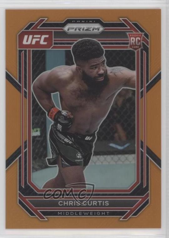 2023 Panini Prizm UFC Orange Prizm 37/99 Chris Curtis #105 Rookie RC 14zz