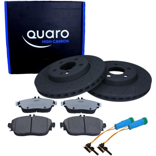 Quaro High Carbon Bremsscheiben Ceramic BeläGe Wako Vorne Satz FüR Mercedes W176-image