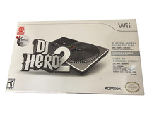 Activision DJ Hero 2 Turntable Bundle Nintendo Wii Wireless Black Controller new