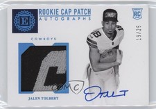 2022 Panini Encased Rookie Cap Sapphire 19/25 Jalen Tolbert #150 Patch Auto lz7