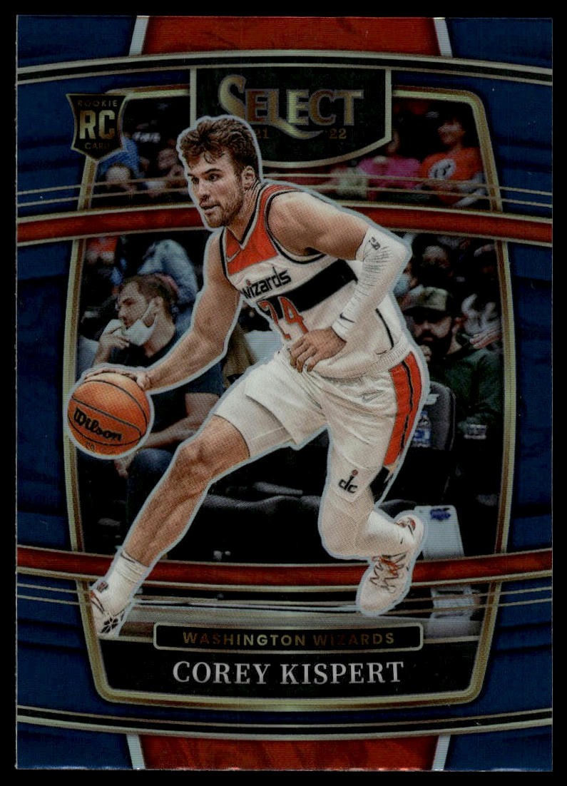 2021-22 Panini Select #81 Corey Kispert Blue Prizms RC