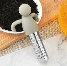 1pc Stainless Steel Tea Infuser Silicone Hand...