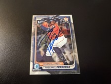 Pascanel Ferreras Signed 2024 Bowman Chrome 1st RC Card IP Autograph Astros