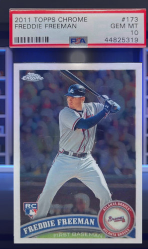 2011 TOPPS CHROME #173 FREDDIE FREEMAN RC BRAVES PSA 10