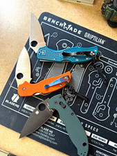 Spyderco Lot of 3 Folding Pocketknives G10 Handles Steel Blade Lockback