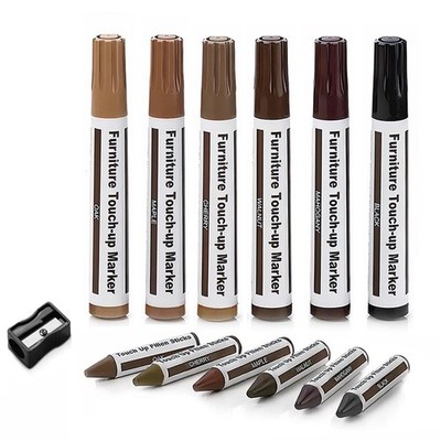 Furniture Floor Scratch Repair Markers and Wax Sticks for Stains, Scratches, ...