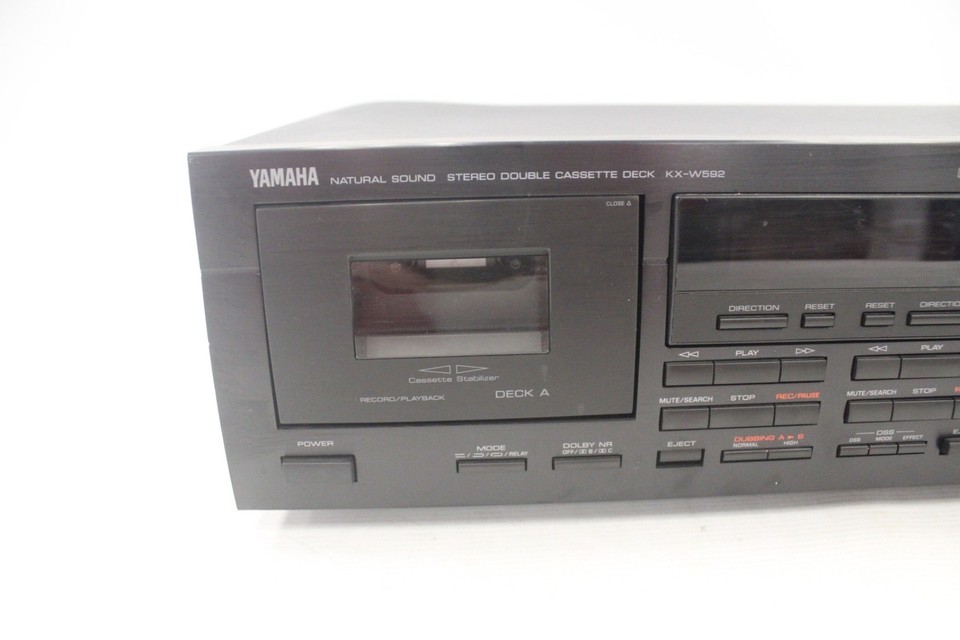 Yamaha KX-W332 Dual Cassette Deck Auto-Reverse Dolby B/C High-Speed Du