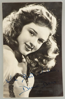 Frühes Autogramm britische Schauspielerin und Sängerin Diana Dors (131432)