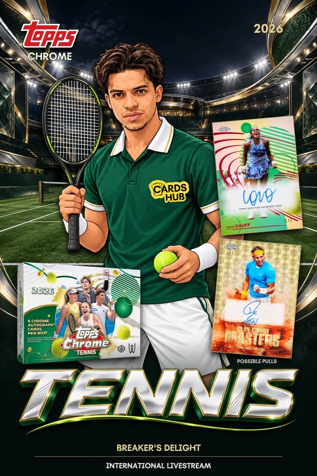 DAY 1! 🎾 TOPPS CHROME TENNIS 2026 DELIGHT 6 BOX CASE BREAK #1