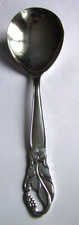 Vorlegel&ouml;ffel Rom&ouml;,D&auml;nischer floraler Jugendstil,21 cm,S&ouml;lvplet,TOP Zustand,Mono