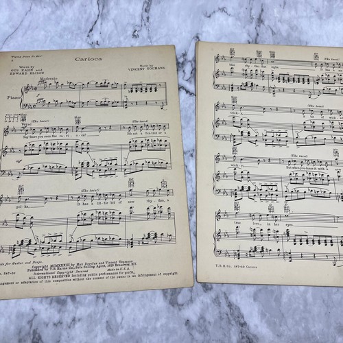 Fred Astaire "CARIOCA" from Flying down to Rio Sheet Music VTG TH5 - Picture 2 of 2
