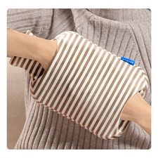 DICEVER Hot Water Bottle, 2L Bag with Cover, Standard, Dark Gray