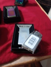 67** Flat Bottom Slim Zippo** Repaired And Seaied By Zippo W/Original  Insert