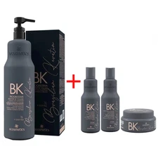 Brazilian Keratin Deluxe Ecosmetics Progressive Treatment 1L + Maintenance Kit