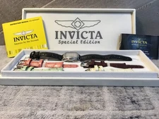 INVICTA Special Edition TRINITE Night Glow With extra colored bracelets, read