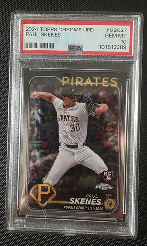 2024 Topps Chrome Update #USC27 Paul Skenes Rookie RC PSA 10