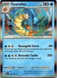 Gyarados 043/193 Paldea Evolved Holo Rare