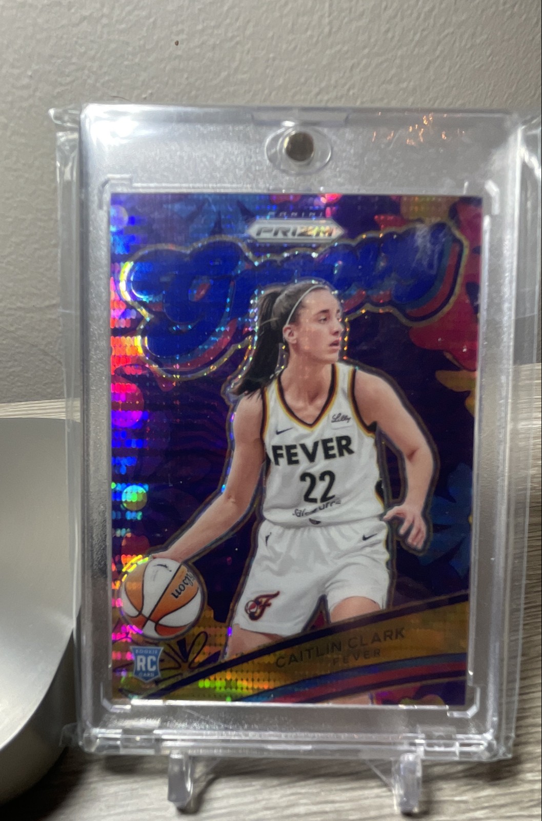 2024 Panini Prizm WNBA - Groovy Caitlin Clark #13 Blue Pulsar Prizm /199 (RC)