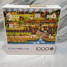 Charles Wysocki Honey Pumpkin Valley 1000 Piece Buffalo Games Puzzle Complete