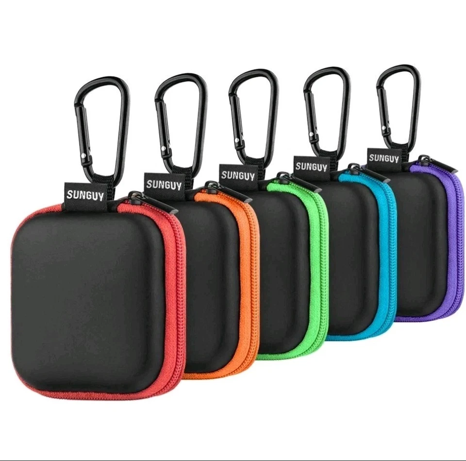[10-Pack] Earbud Case Portable EVA Small Earbuds Carrying Case Storage Bag - Image 2 of 4