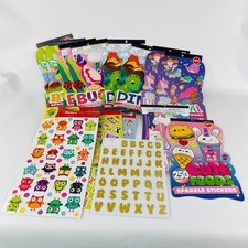 Assorted Children's Sticker Sheets; Lot of 14; Bugs, Magical, Dino, Unicorn