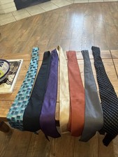 Lot of 7 Mens Quality Ties- Various Colors And Brands - Michael Kors