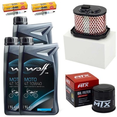 Ölfilter Wartung 3L Öl Zündkerzen Set Luftfilter für Yamaha XSR 700 MTM690 16-25