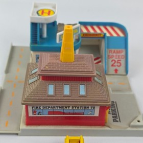 Vintage 1980's-1990's Galoob Micro Machines Playsets Lot W/ Cars And Accessories