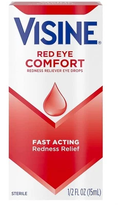 Visine Red Eye Comfort Fast Acting Redness Relief Eye Drops 15ml.
