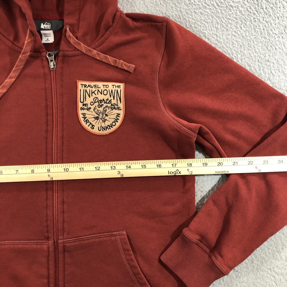 Sudadera con Capucha REI Cooperativa Para Mujer Mediana Roja Cremallera Completa Vellón Viaje al Aire Libre a Desconocido EE. UU. Foto 3 de 4