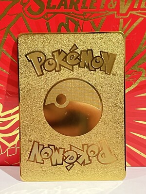Eevee & Pikachu I choose You! Love Gold Metal Inspired Pokmon Card- Collectible Eevee & Pikachu I choose You! Love Gold Metal Inspired Pokmon Card- Collectible