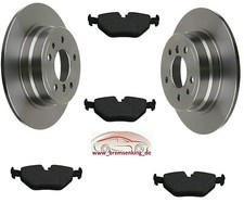  BMW 5er E39 Set Bremsscheiben massiv + Bremsbeläge hinten Hinterachse