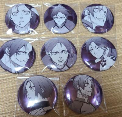 Blue Lock Exhibition 2023 Reo Mikage Tin Badge Complete Set of 8 Japan New