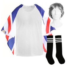 MENS 80S WRESTLER COSTUME THE DADDY FANCY DRESS BEST OF BRITISH BIG OUTFIT