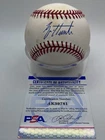 Brian Hunter Atlanta Braves Signed Autograph Official OMLB NL Baseball PSA DNA