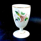 Gobelet en opaline Peinte Époque Charles X 1830/ 1840 Baccarat / Saint Louis