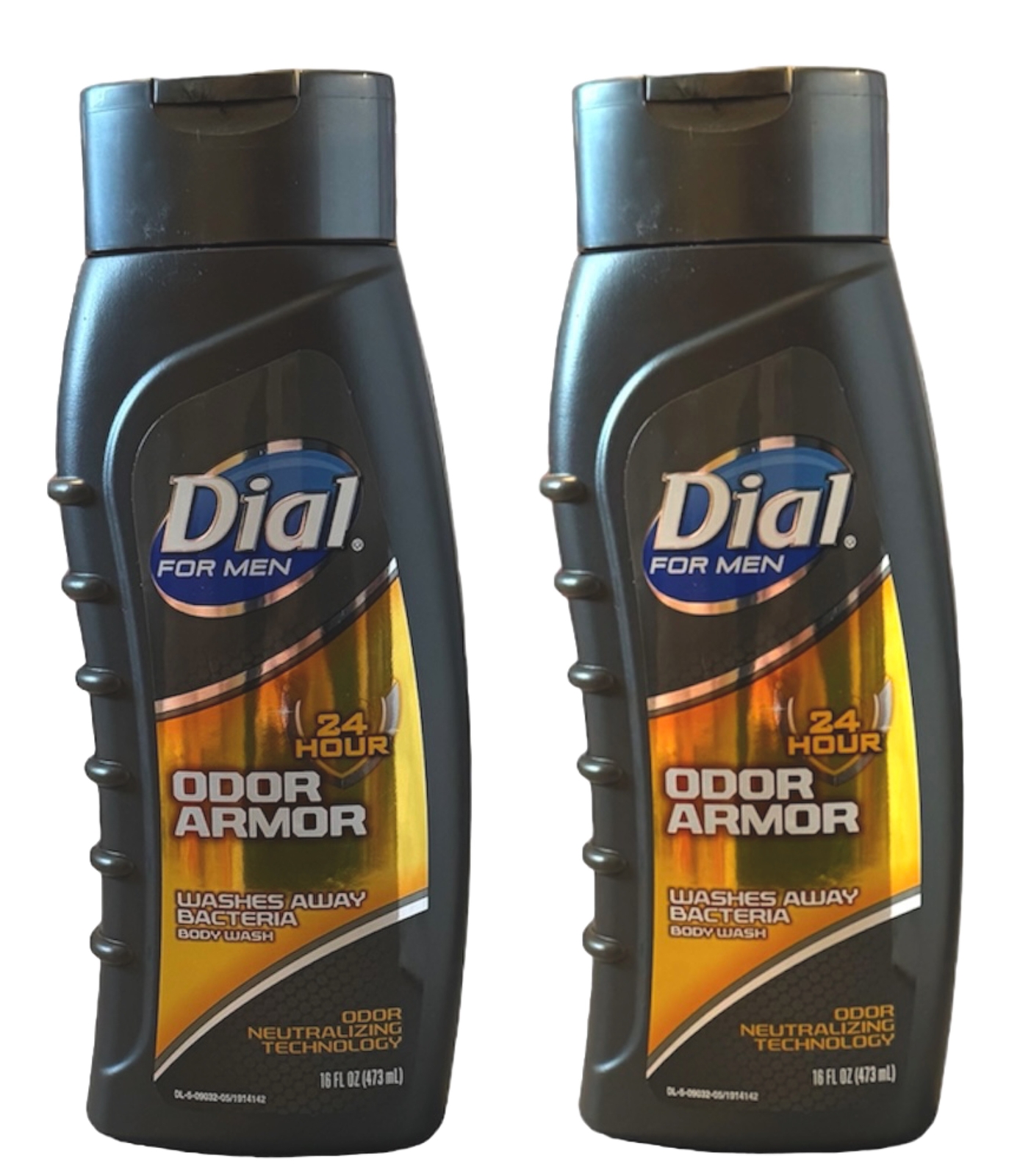 Dial for Men 24 Hour Odor Armor Body Wash 16 Fl Oz Each Pack of 2 NEW