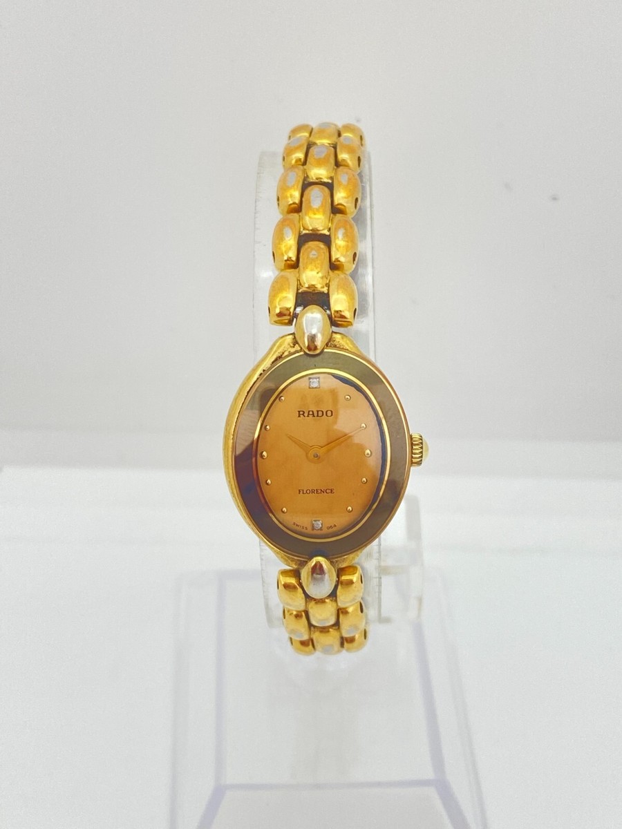 698【美品】RADO 時計　Florence レディース　オーバル　ゴールド Near MINT] RADO Florence 153.3650.2 Women's Quartz Watch Gold Oval