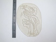 vtg 1960s 70s Tattoo Flash acetate stencil Snake Wraps Shooting Star signed SN3