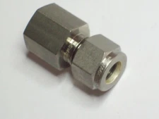 1-Swagelok Stainless Steel Connector, 3/8" OD Tube x 1/4" Female NPT, SS-600-7-4