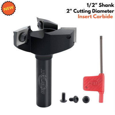 CNC Spoilboard Surfacing Router Bit Insert Carbide Slab Flattening Wood Planing