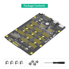 3 in 1 Combo M.2 NGFF NVMe SSD/ SATA-Bus SSD to SFF-8611/8612 8654/SATA Adapter